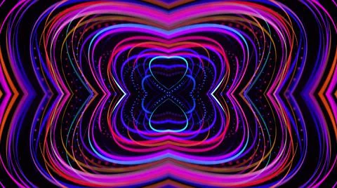3d render. Abstract bg with pattern of glow blue red lines. Abstract laser show Illustrazione stock