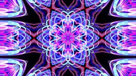 3d render. Abstract bg with pattern of glow blue purple lines. Pattern like Illustrazione stock