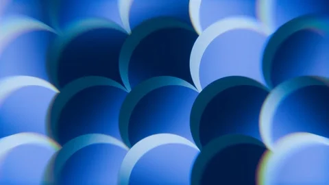 3d Render Abstract Blue Circular Gradient Background with Overlapping Shapes Stock Footage 329347386