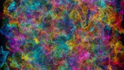 3D render of Abstract bright colors clouds background Stock Illustration