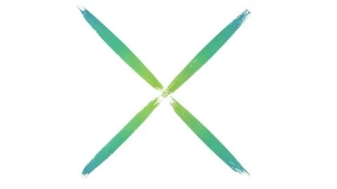 3d render of abstract brush stroke curl 스톡 일러스트