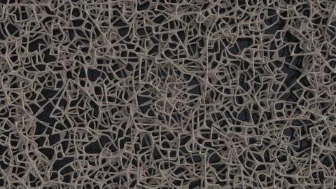 3D Render of Abstract Chaotic Elements Illustrazione stock