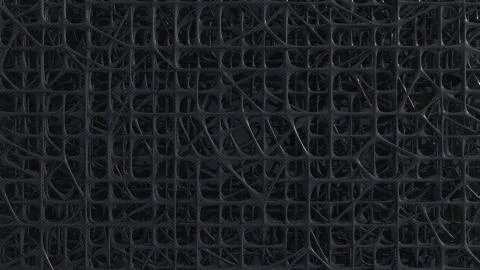 3D Render of Abstract Chaotic Elements Illustrazione stock