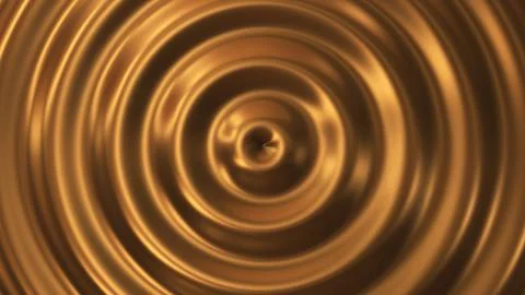 3d render Abstract circle ripple gold 3d wave 스톡 일러스트