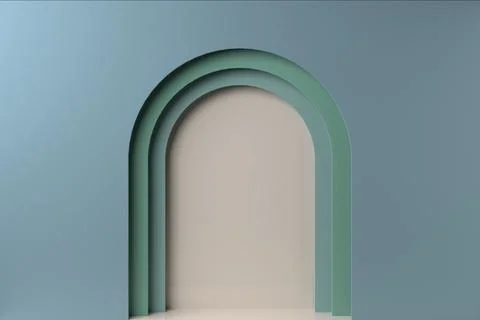 3D render of abstract colored paper or cardboard sheets layered background Stock Photos