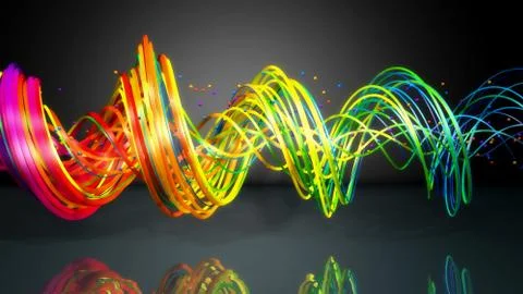 3d render. Abstract colorful background Stock-Illustration