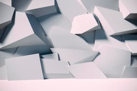 3d render of abstract concrete wall Stock Illustration