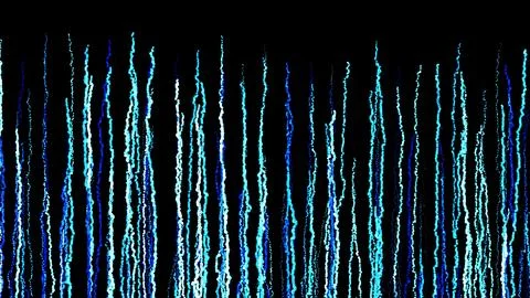 3d render. Abstract creative background with curled lines like blue trails on Stock Illustration