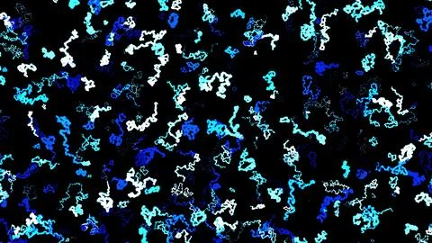 3d render. Abstract creative background with curled lines like blue trails on 스톡 일러스트