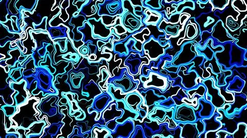 3d render. Abstract creative background with curled lines like blue trails on 스톡 일러스트