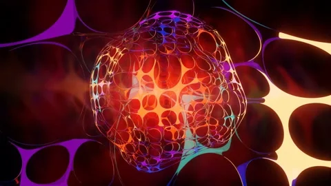 3d render abstract cube rotates inside an even larger cube Stock Footage 214060162
