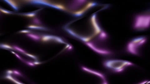 3d Render Abstract Dark Fluid Purple Waves Seamless Loop Background Stock Footage 329347383