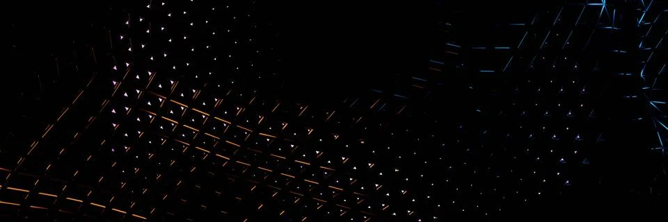 3D render, Abstract dark matter geometric pattern  background 스톡 일러스트