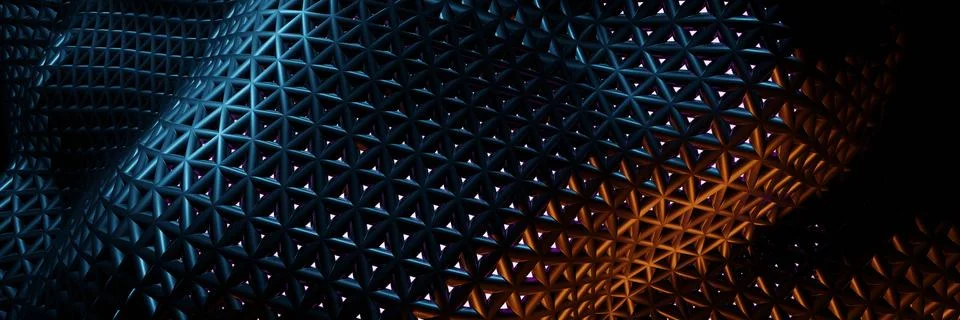 3D render, Abstract dark matter geometric pattern  background イラスト素材