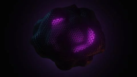 3D render, Abstract dark matter geometric pattern  background 스톡 일러스트