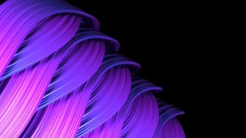 3D render of Abstract dynamic textured wave background Stock Illustration