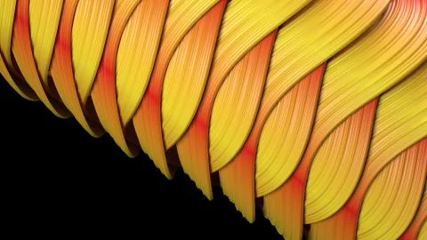 3D render of Abstract dynamic textured wave background Stock Illustration