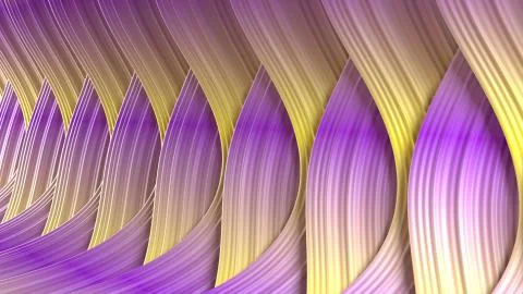 3D render of Abstract dynamic textured wave background Stock Illustration