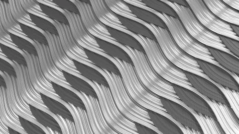 3D render of Abstract dynamic textured wave background Stock Illustration