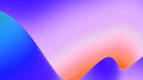 3d render. abstract fantastic background, liquid gradient of paint with internal Illustrazione stock