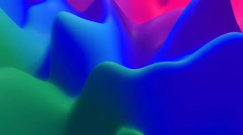 3d render. abstract fantastic background, liquid gradient of paint with internal Stock Illustration