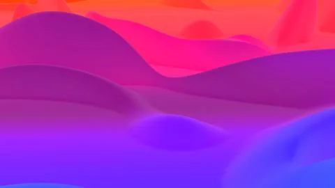 3d render. abstract fantastic background, liquid gradient of paint with internal Illustrazione stock