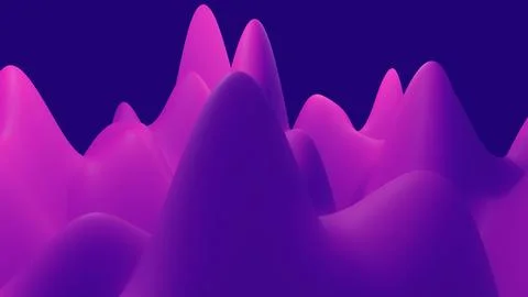 3d render. abstract fantastic background, liquid gradient of paint with internal Illustrazione stock