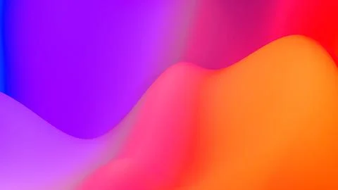 3d render. abstract fantastic background, liquid gradient of paint with internal Stock Illustration