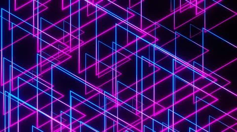 3d render, abstract fashion background, purple blue glowing neon frame gradie Stock Illustration