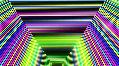 3d render. Abstract festive background with square frames form a complex Stock Illustration