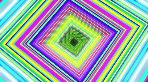 3d render. Abstract festive background with square frames form a complex Illustrazione stock