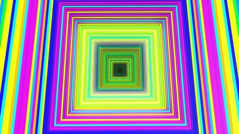 3d render. Abstract festive background with square frames form a complex Stock Illustration