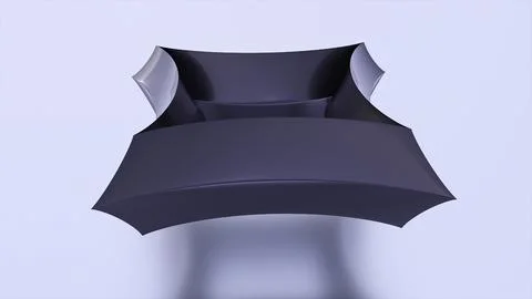 3d render Abstract figures Stock Illustration