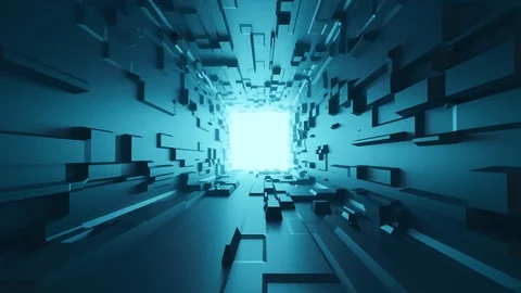 3D render Abstract futuristic background, Stock Footage 129532456