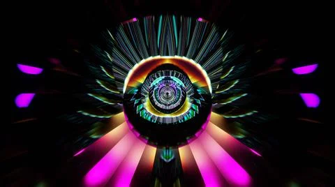 3D Render. Abstract futuristic geometric shapes background Stock Illustration
