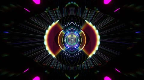 3D Render. Abstract futuristic geometric shapes background Stock Illustration