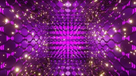 3D Render. Abstract futuristic geometric shapes background Stock Illustration