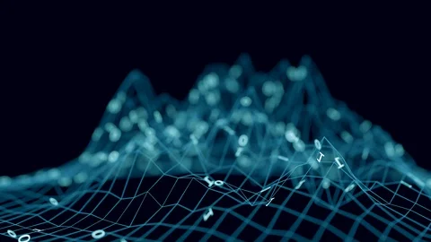 3d render of abstract futuristic network Video stock 100391476