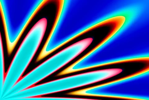 3D render abstract generative art Stock Illustration