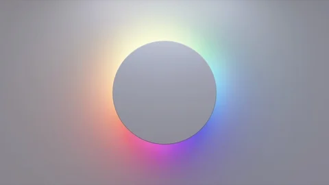 3D Render, Abstract Geometric Background, RGB Colorful Light Vídeo Stock 123865208