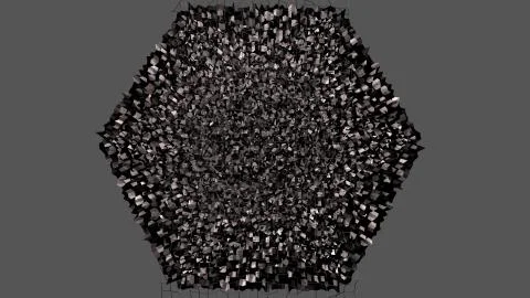 3d render of abstract geometric background with modern gradient colors in low Stock Illustration