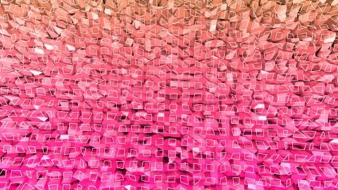 3d render of abstract geometric background with modern gradient colors in low イラスト素材