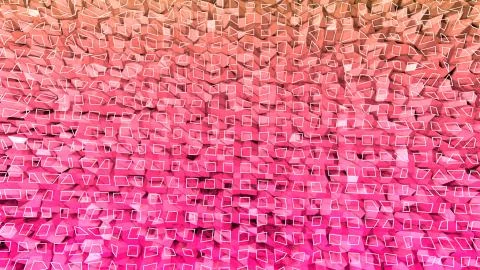 3d render of abstract geometric background with modern gradient colors in low Stock Illustration