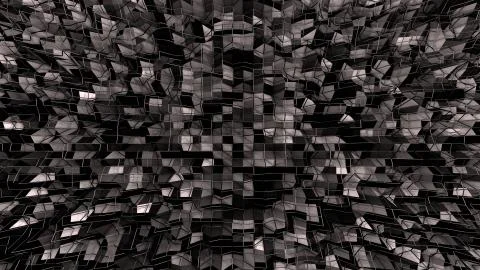 3d render of abstract geometric background with modern gradient colors in low Stock Illustration