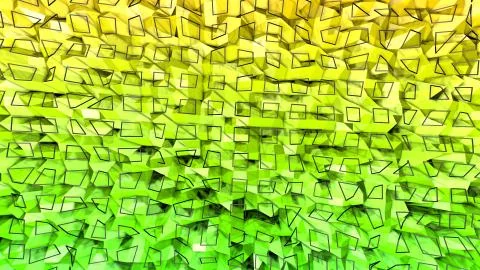 3d render of abstract geometric background with modern gradient colors in low Stock Illustration