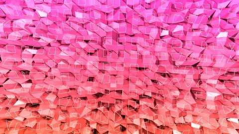 3d render of abstract geometric background with modern gradient colors in low イラスト素材