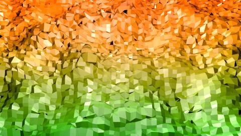 3d render of abstract geometric background with modern gradient colors in low Illustrazione stock