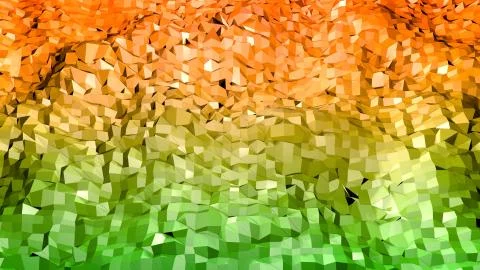 3d render of abstract geometric background with modern gradient colors in low Illustrazione stock