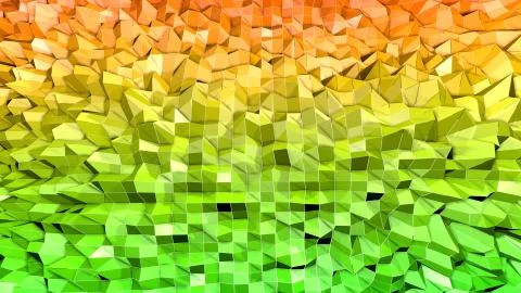 3d render of abstract geometric background with modern gradient colors in low Illustrazione stock