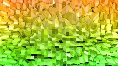 3d render of abstract geometric background with modern gradient colors in low Illustrazione stock